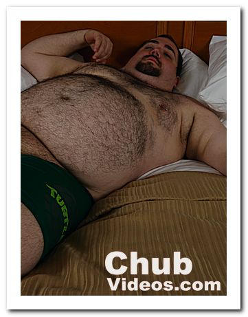 A young dark good looking hairy chubby cub